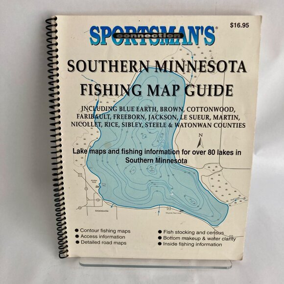 Sportsman's Connection Southern Minnesota Fishing Map Guide Book MN - Picture 1 of 6